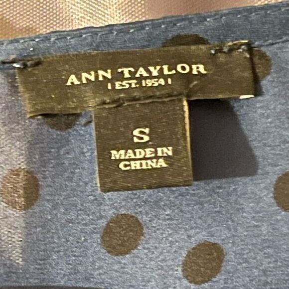 🛍️Ann Taylor Sheer Polka Dot Flowy Blouse - Picture 4 of 6